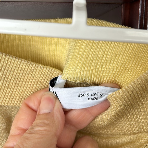 ZARA gold metallic sheer maxi skirt size small - Picture 9 of 11